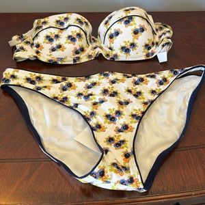 NWT Tory Burch two piece (top size S and bottom size L)